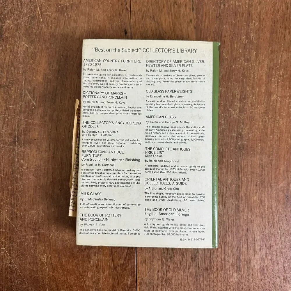 Know Your Antiques 1973 Ralph Terry Kovel Reference Identification‎ Book